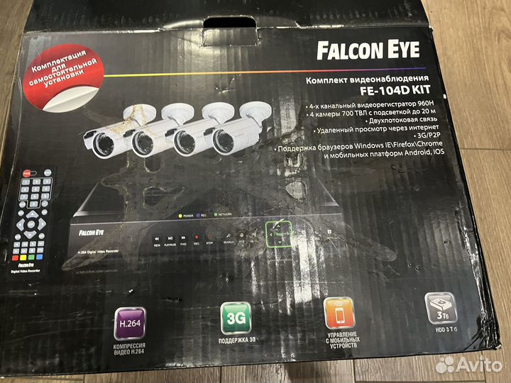 4-х канальный видеорегистратор D1/960H FE-104D