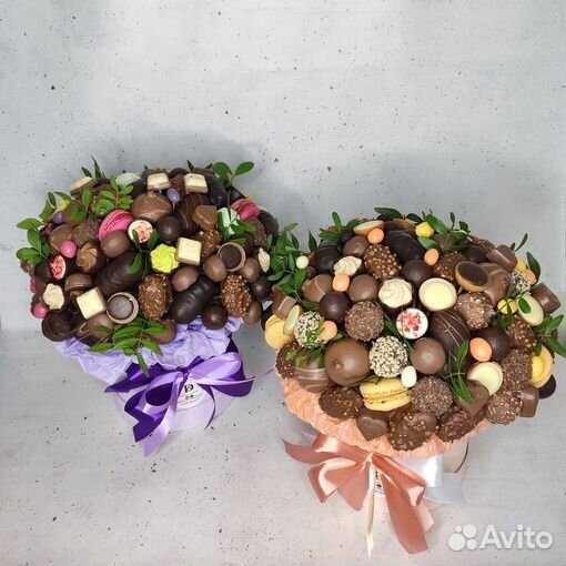 Сладкий букет из конфет, шоколадный букет