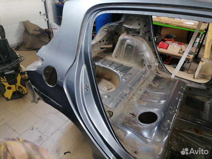 Задняя часть кузова Peugeot 308 1 тёмно-серая хэтч