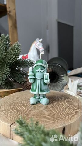 Форма молд для свечи дед мороз