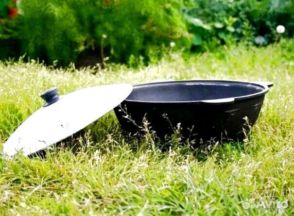 Казан чугунный настоящий 22л Узбекистан