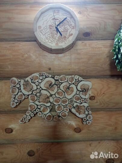 Панно из можжевельника