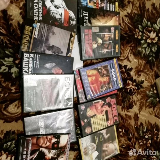 Фильмы, игры, большое количество, диск, видео касс