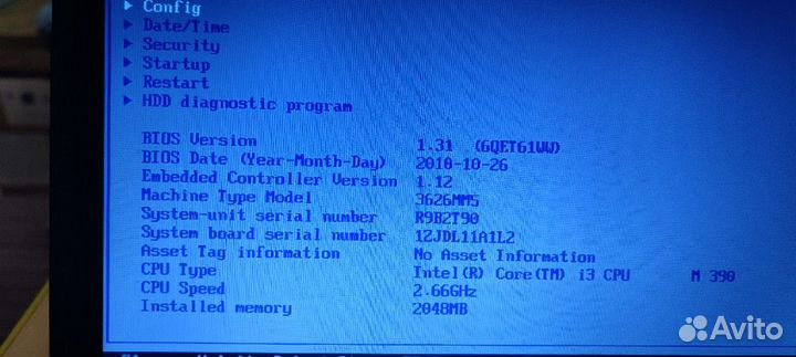 Продам мат. плату от ноутбука Lenovo x201 3626MM5