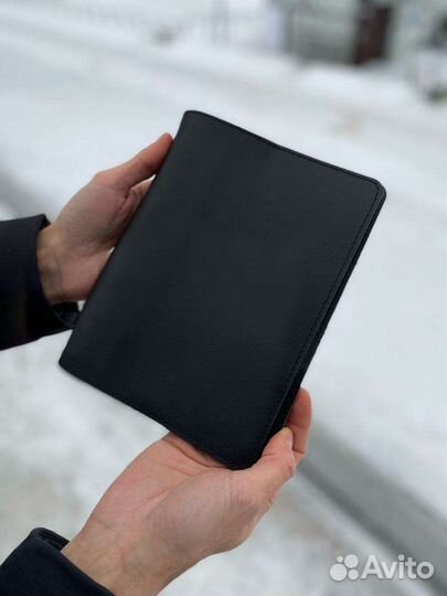 Ежедневник из натуральной кожи в черном цвете