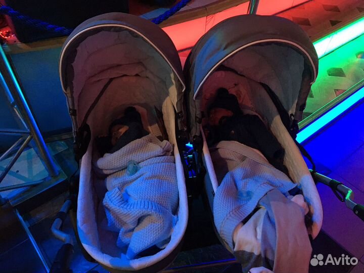 Коляска для двойни mikado tween 3 в 1
