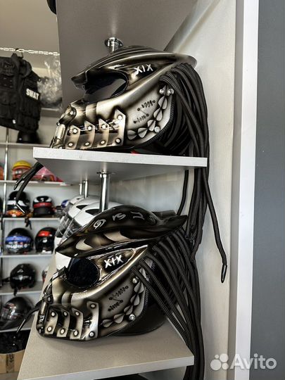 Мото шлем хищник чужой