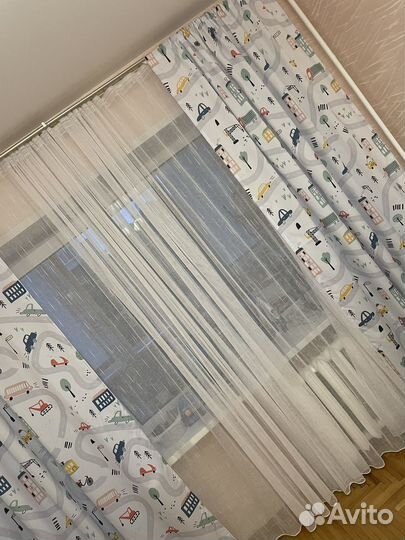 Шторы + тюль