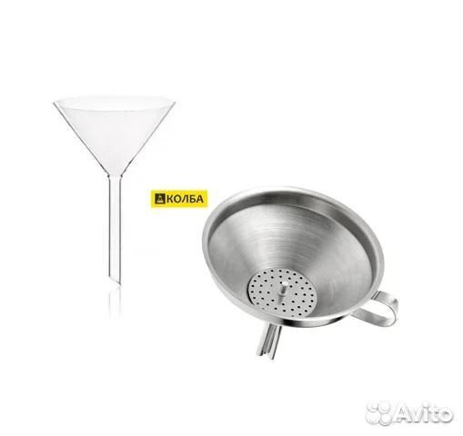 Воронка стеклянная, Воронка из нержавейки