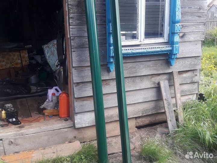 Снегодержатель и труба для водостока