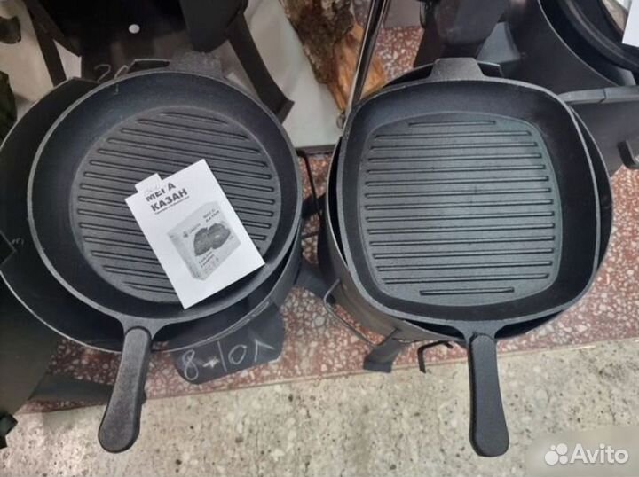 Чугунная сковорода гриль