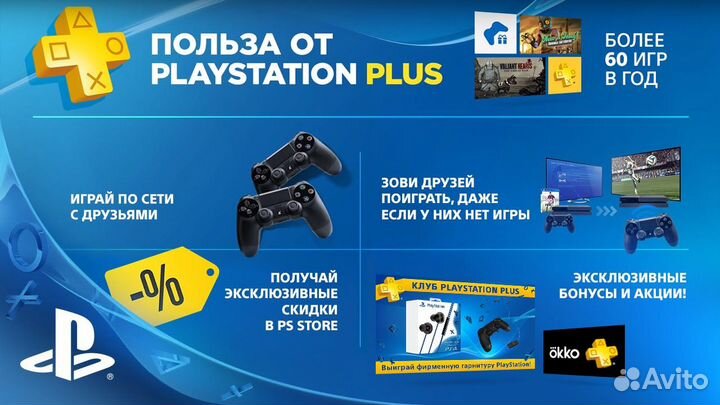 Подписка playstation plus deluxe+CoD: Warzone 2.0