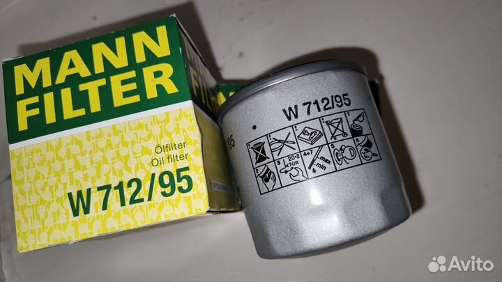 Фильтр масляный Mann W712/95 VAG