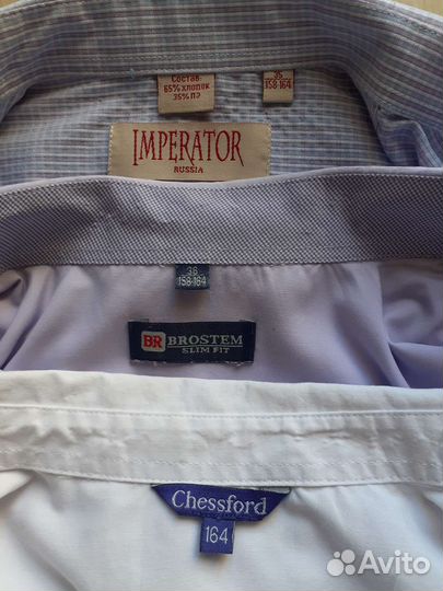 Рубашки школьные, р.158-164