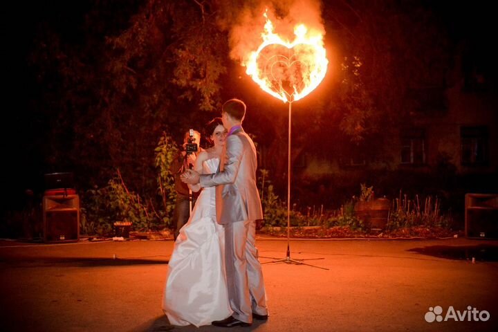 Огненное сердце Пиротехническая дорожка