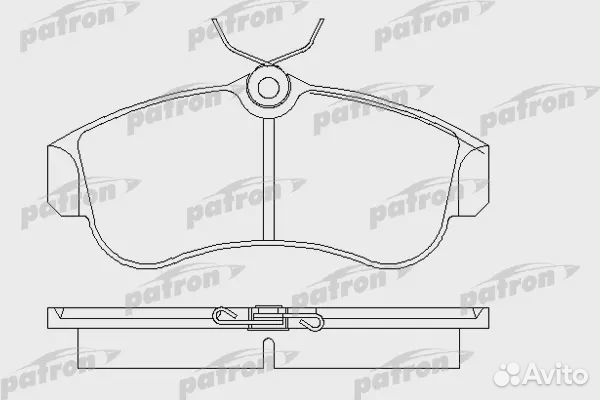 Patron PBP604 Колодки тормозные дисковые передн ni