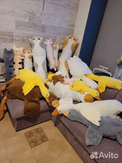 Гусь-обнимусь от 50 до 190см,Батон разных размеров