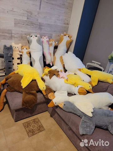 Гусь-обнимусь от 50 до 190см,Батон разных размеров