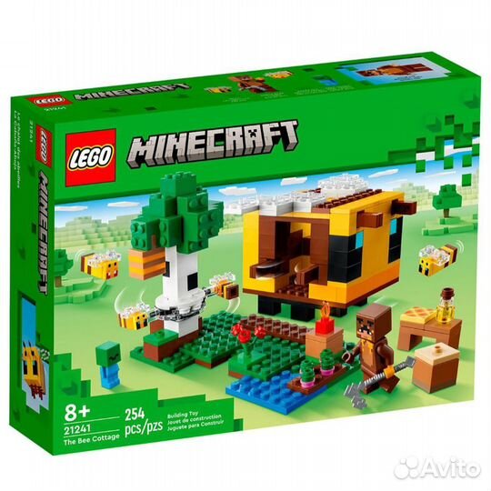 Lego 21241 Minecraft Пчелиный коттедж, 258 деталей