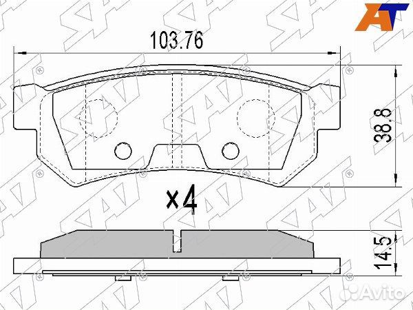 Колодки тормозные задние chevrolet lacetti