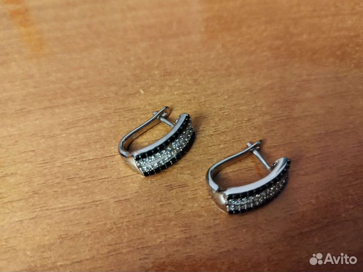 Серьги серебро Valtera