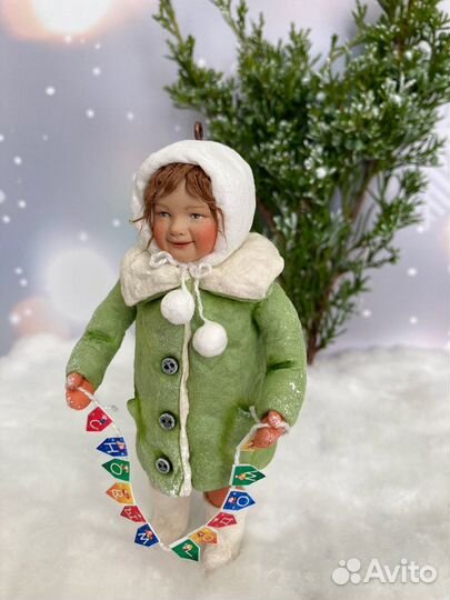 Ватная ёлочная игрушка