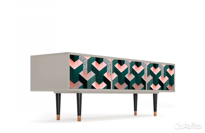 Тв-тумба T4 - Сатин - Geometric Madness