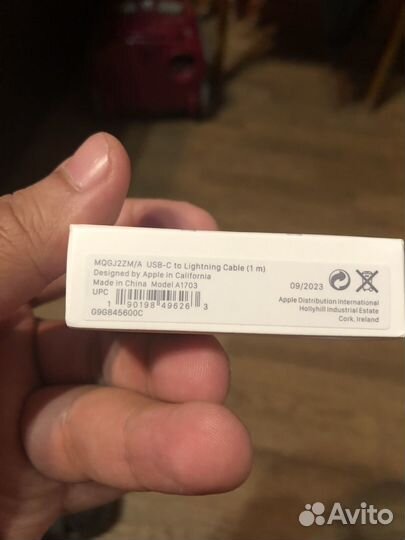 Кабель apple lightning usb c 1m