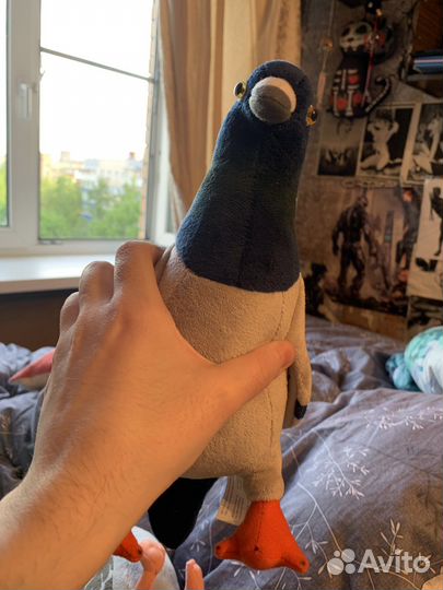 Голубь мягкий игрушка