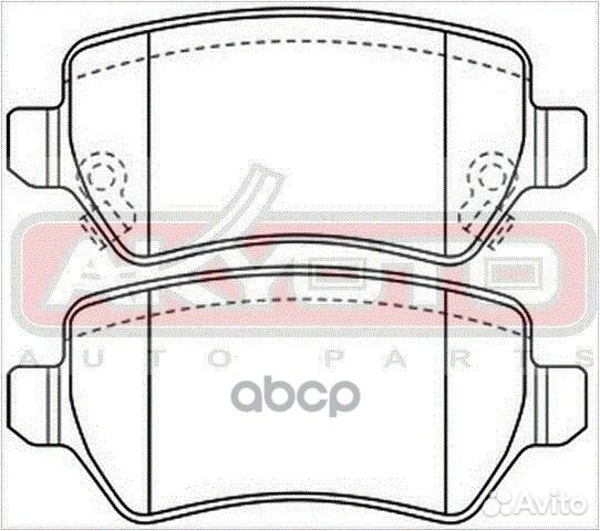 Колодки тормозные дисковые задние AKD1276 akyoto