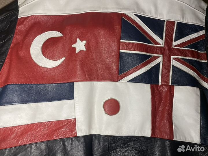 Винтажная кожаная куртка