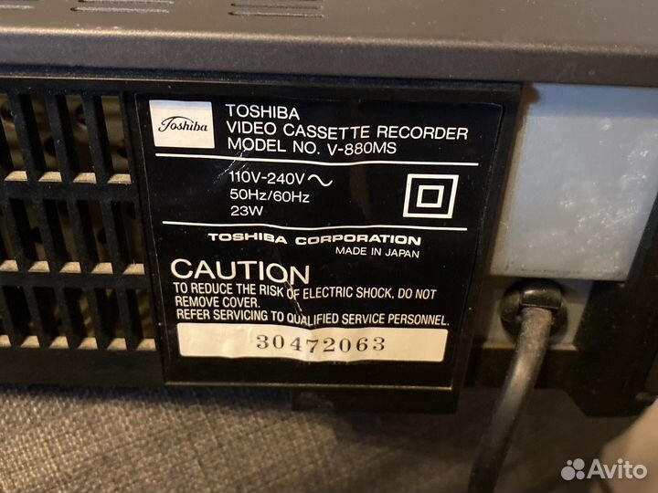 Видеомагнитофон Toshiba Japan