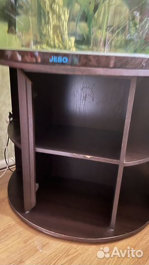 Аквариум jebo полукруглый с тумбой