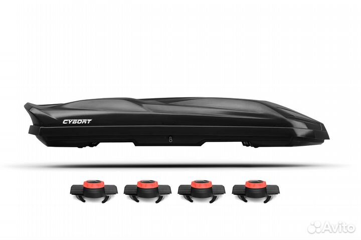 Автобокс Cybort F1 (410л) черный быстросъемный