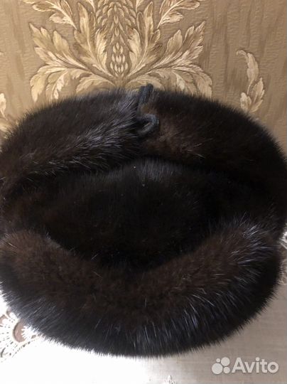 Шапка ушанка норковая