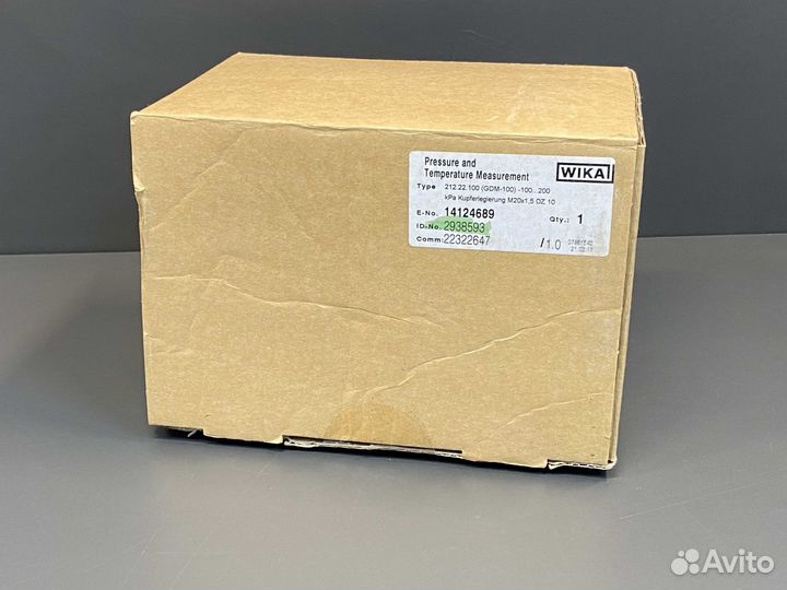 Wika 212.22.100 GDM-100 2938593 новый, 1 шт