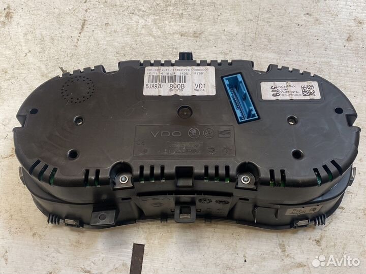 Панель приборов Skoda Rapid