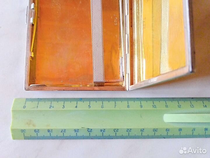 Портсигар серебряный