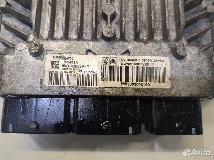 Блок управления двигателем Peugeot Expert, 2007