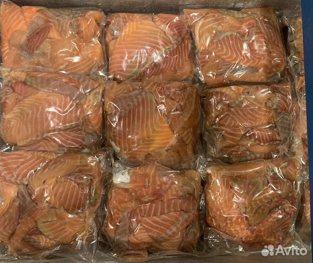 Сёмга (слайсы) -слабосоленая (лосось)