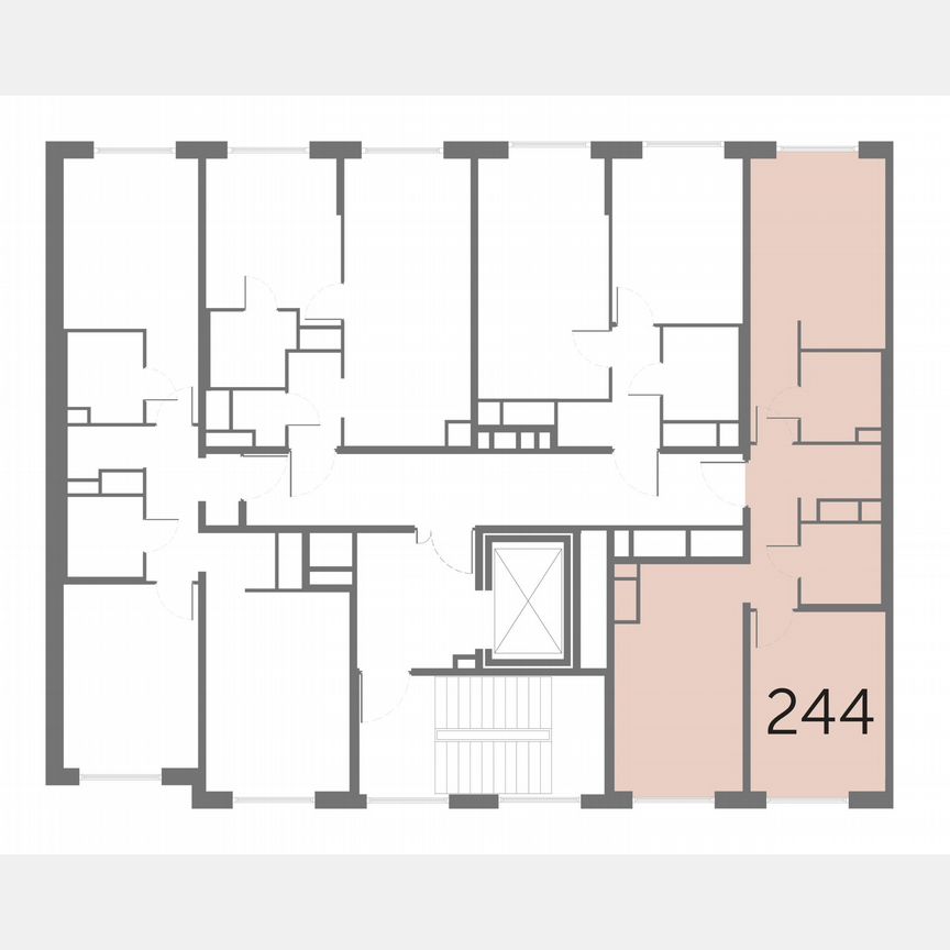 2-к. квартира, 56,9 м², 3/10 эт.