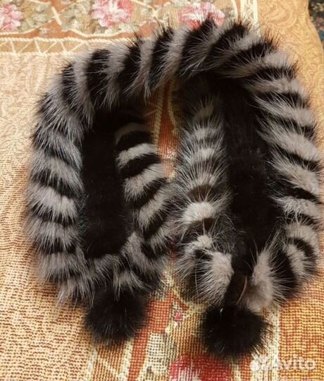 Повязка на голову из норки