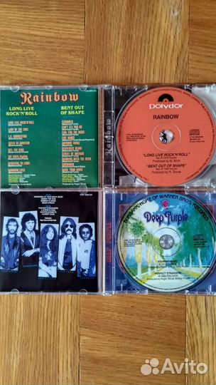 CD диски Deep Purple, Rainbow, Accept, ELO