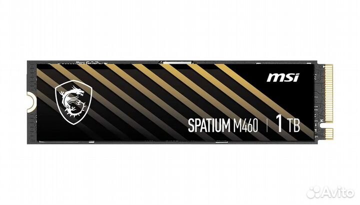 1 тб SSD M.2 накопитель MSI spatium M460