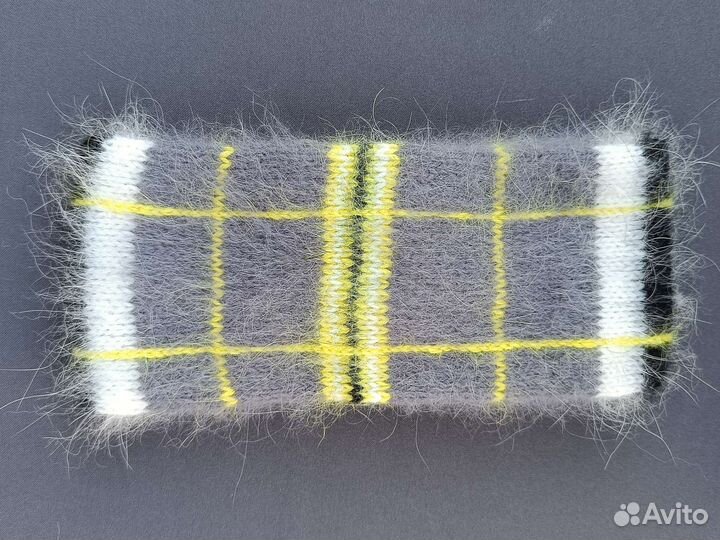 Повязка на голову вязаная,повязка из пуха норки