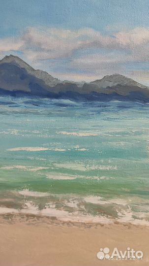 Большая интерьерная картина маслом на холсте