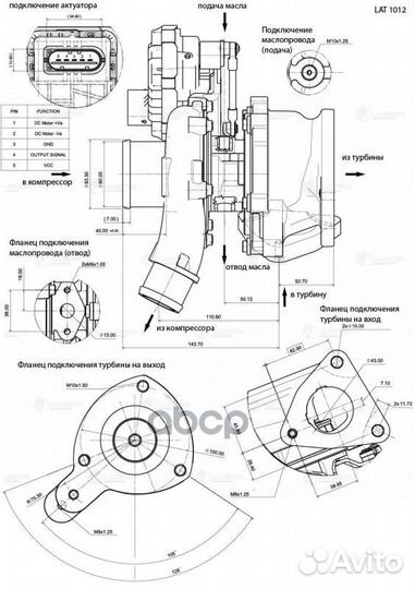 Турбокомпрессор LAT1012 luzar