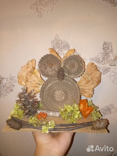 Осенняя поделка Сова