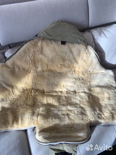 Зимний конверт в коляску на овчине