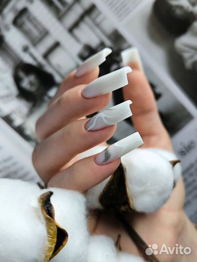 Маникюр Гель лак Наращивание